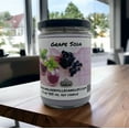 thumbnail image 5 of Grape Soda Coconut Soy 12 oz/ 355 ml Candle Hand-poured, Eco-friendly, Clean Burning, Fruity Bakery Food Drink Wood Wick, 5 of 5