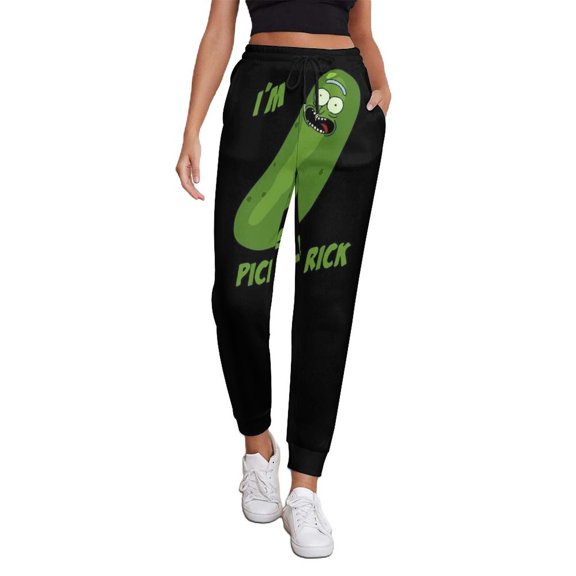 Rick And Morty Women's Jogger Track Pants Print Drawstring Lounge Sweatpants Casual Trousers for Yoga, Workout S