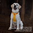 thumbnail image 4 of Dog Harness, Adjustable Soft Pet Harness Vest  For Running For Training Gold Yellow S, 4 of 8