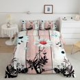 thumbnail image 2 of Erosebridal Rustic Lodge Bedding King Comforter Set,Butterfly Flower Bedding Sets King with Comforter,Botanical Decor,Reversible,Super Cozy,3 Pieces, 2 of 8