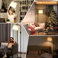 thumbnail image 4 of Floor Lamp - Floor Lamps with 9W 𝐋𝐄𝐃 Bulb, Standing Lamps for Living Room with Adjust Head, Modern Standing Tall Light Rotary Switch for Office, 4 of 6