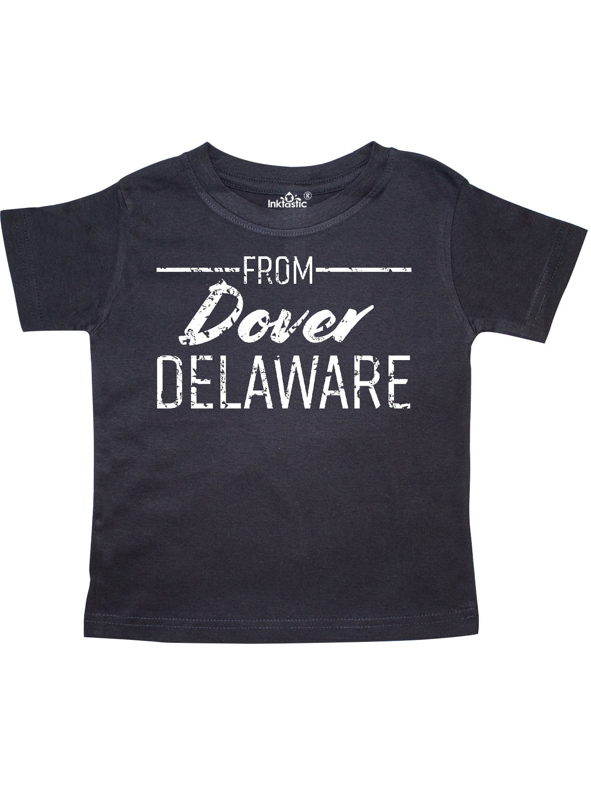 My Papa in Delaware Loves Me Toddler//Kids Ruffle T-Shirt