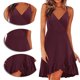 thumbnail image 3 of Vestido casual de verano con volantes, estilo italiano, ajustable, con escote en V y estampado floral para mujer, 3 of 6