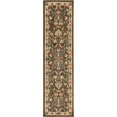 thumbnail image 1 of Unique Loom Kashan Traditional Floral Area Rug, 2 Feet 2 Inch x 8 Feet 2 Inch, Olive/Ivory, 1 of 4