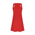 thumbnail image 5 of lcziwo Girls Sleeveless Tennis Dress Kids Racerback Golf Dress School Sports Dresses Summer Athletic Dress Red 12-13Years, 5 of 8