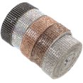 thumbnail image 4 of 5 Rolls Rhinestone Ribbons Clothes Rhinestone Strips Self-adhesive Rhinestone Tapes, 4 of 8