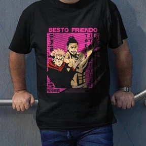 VINTAGE Besto Friendo Itadori Todo JJK , Besto Friendo T Shirt, Black Flash Shirt, JJ