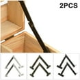 thumbnail image 3 of MYG 2pcs Metal Lid Support Hinges Stay Antique Bronze Iron decor hinge Box Furniture, 3 of 6