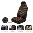 thumbnail image 6 of Garronmavis Front Car Seat Cover American Flag Deer 2 Pack Breathable Car Seat Cover of 2 Elastic Interior Accessories Easy to Install Universal fit for Most of SUV,Sedan,Trucks, 6 of 7