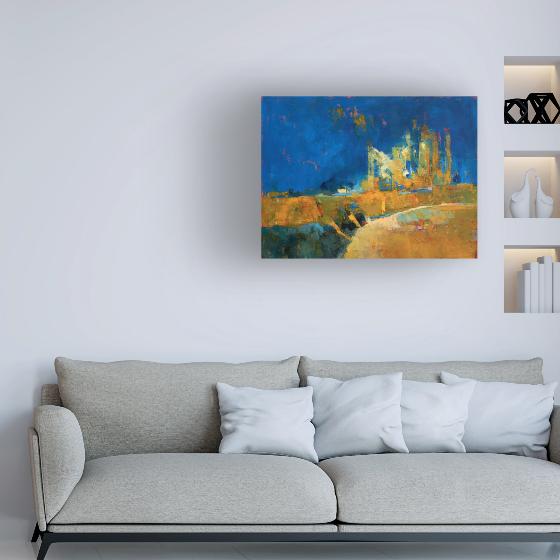 Canvas Wall Art - Patrick Dennis 'Caskey 2' Wall Art for Living Room, Bedroom, or Office Décor by Trademark Fine Art - 24 x 18 Inches