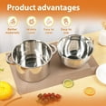 thumbnail image 4 of FUYGRCJ 2 Pack Double Boiler Pot Set, 2.54QT + 1.8QT Stainless Steel Chocolate Melting Pot, Heavy Duty Temperature Resistant Candle Wax Melting Boiler, for Melting Chocolate Candy Candle Soap Wax, 4 of 12