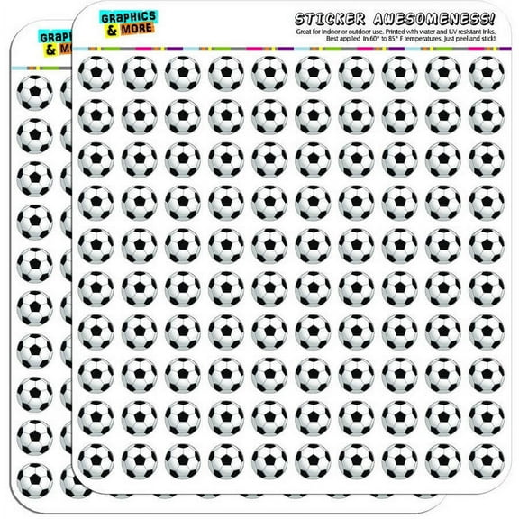 Soccer Ball Football 200 1/2" (0.5") Planner Calendar Scrapbooking Crafting Stickers