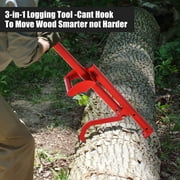 3 in 1 Logging Tools,Log Hauler, Cant Hook, and Timberjack,Logging Tools and Equipment,Log Lifter,Log Tongs,Forestry Multitool,Firewood Harvesting Hand Tools