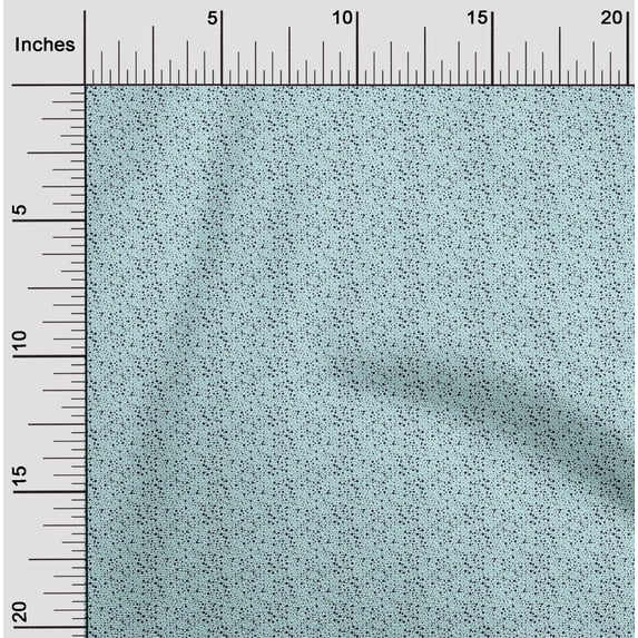 oneOone Viscose Jersey Baby Blue Fabric Polka Dots Dots Dress Material Fabric Print Fabric By The Yard 60 Inch Wide