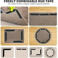 thumbnail image 3 of 20PCS Black Rug Pad Non Slip Carpet Tape, Reusable Washable Cuttable and Spliced ​​Double-Sided Fixed Anti-Skid Corner Tape for Fixing Carpets on Tiles Hardwood Floors in Homes and Hotels, 3 of 7