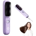 thumbnail image 1 of Cordless Hair Straightener Brush, Portable Straightener Brush for Travel with LED Temperature, Display Fast Heating Rechargeable Mini Hot Ionic S_Hair Dryer Gift, 1 of 7