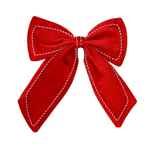 Christmas Velvet Bow Tree Topper - Large Holiday Bow Ornament for Tree, Window, Door, Gift Box, Christmas Decorations