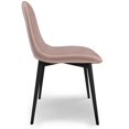 thumbnail image 2 of Simpli Home Alpine Mid Century Modern Dining Chair (Set of 2) in Rose Velvet Fabric, 2 of 4
