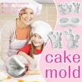 thumbnail image 1 of Noothes Cake Mould，Cake Easter 3D 4 Dinosaur with Pattern Chocolate Three- Cake Mould, 1 of 8