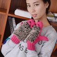 thumbnail image 5 of Double Layer Winter Thicken Warm Knit Mittens Cartoon Hedgehog Gloves, 5 of 5