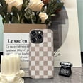 thumbnail image 4 of FKBRCL4U Compatible with iPhone 16 Pro Max Case, Brown Pink Check Plaid Pattern for Girl Full Body Design Soft Silicone Drop Shock Scratch Protection for iPhone 16 Pro Max, 4 of 7