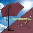 thumbnail image 3 of Geniqua 10FT Outdoor Umbrella Patio Offset Market Terrace Cantilever Cranking Base Gray, 3 of 8