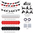 thumbnail image 2 of 60 Pieces Dirt Bike Birthday Decoration Dirt Bike Party Supplies Banner Cake Cupcake Topper for Motocross Themed Birthday Party Man or Boy Riding Room Wall Decoration Motorcycle Birthday Decoration, 2 of 4