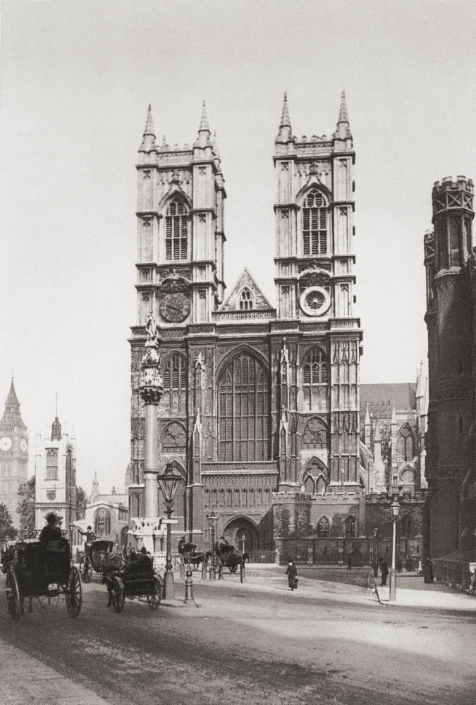 The Collegiate Church Of St Peter At Westminster Popularly Known As Westminster Abbey City Of Westminster London England In The Late 19Th Century From London Historic And Social Published 1902 Canvas