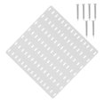 thumbnail image 3 of ORDDIART 1Pcs Hole Board Storage Rack White Plastic Wall Shelves for Bathroom Accessories Storage, 3 of 6