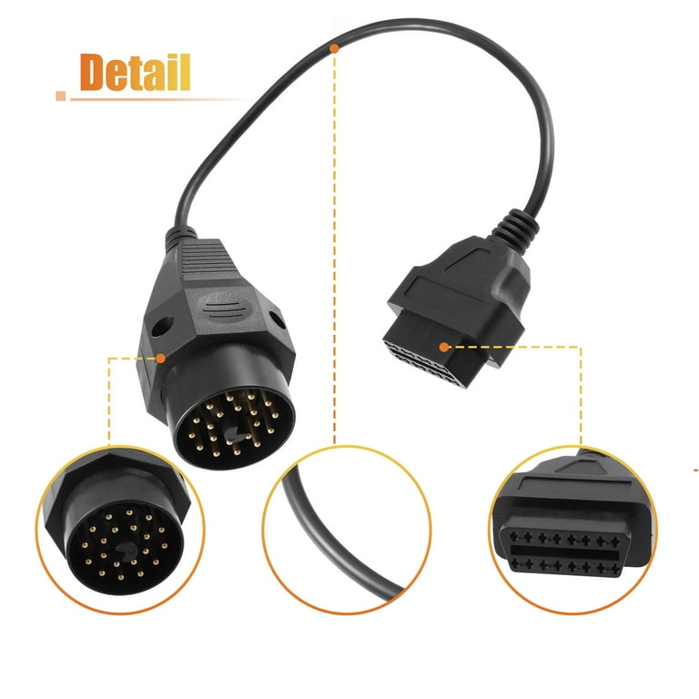 SJLERST Cavo diagnostico connettore adattatore OBD2 da 38 pin a 16 pin