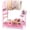 Soft Pink Acrylic, variant on Acrylic Hair Accessories Organizer, Versatile Headband Holder Stand for Scrunchies, Bows, Claw Clips, Hair Tie, Compact Hair Organizer Storage for Girls, Women, Babies, Amber & Gold-Plated