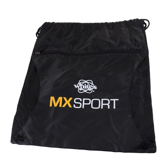 Whites MX Sport Backpack  Dimensions: 16" x 13" and has a pouch in front of bag with zipper.