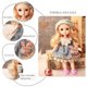 thumbnail image 2 of Juguetes de muñeca de niña 10 pulgadas de moda con ropa de juguete para niñas Navidad año de nuevo de cumpleaños - Azul de Oro Magideal Juguetes de muñeca de niña, 2 of 7