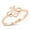 Rose Gold-Tone, variant on Rose Gold-Tone Sterling Silver Plain Bumblebee Ring Size 5
