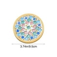 thumbnail image 3 of Kit de posavasos de mosaico DIY para principiantes - Juego de azulejos de madera con colores variados, pack completo de manualidades para adultos y niños para aliviar el estrés, 3 of 6