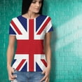 thumbnail image 3 of British Flag Union Jack All Over Womens T Shirt Multi LG, 3 of 7