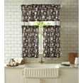 thumbnail image 3 of dinii Vegetables Slub Kitchen Curtains Window Tier Valance Set Farmhouse Short Café Bathroom Window, 3 of 6