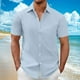 thumbnail image 2 of Eres Más Que una Camisa de Puntuación de Prueba Hombres Moda Casual Manga Corta Cuello de Vuelta Camisa Transpirable Blusa, 2 of 6