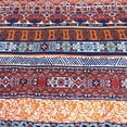 thumbnail image 5 of Chezmoi Collection Shore 3-Piece Boho Stripe Queen Comforter Set, Medallion Floral Colorful Bohemian Printed Microfiber Lightweight Bedding Set, 5 of 8