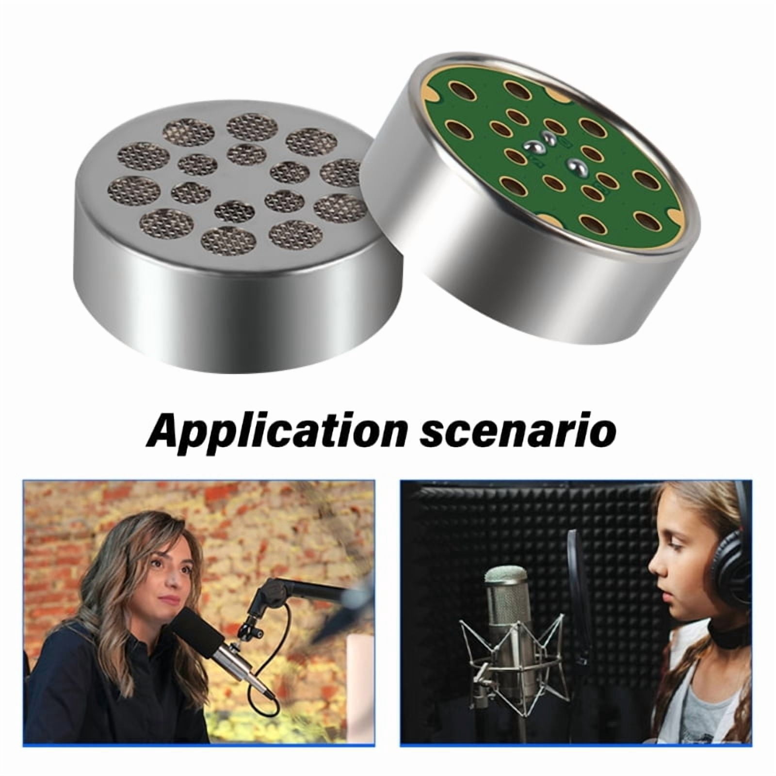 Durability Metal Electret Condenser Microphone with Enhances Sensitivity for Clear Sound in Any Setting Sound Pickup
