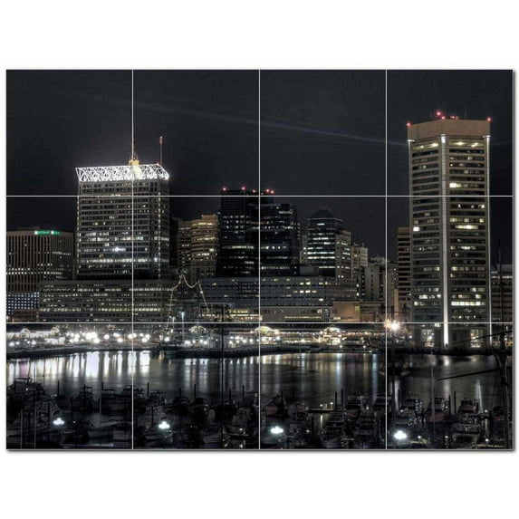 City Photo Ceramic Tile Mural Kitchen Backsplash Bathroom Shower 404449-S43