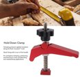 thumbnail image 3 of Hold Down Clamp, Corrosion Resistant Rapid Fixing T Track Hold Down Clamp Lightweight  for Woodworking Table, 3 of 7