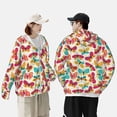 thumbnail image 4 of Fotbe Colorful Butterflies Chaqueta con Protección Solar UPF 50+ para Hombre y Mujer, Camisa con Capucha y Bolsillos-3X-Large, 4 of 7