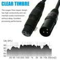 thumbnail image 3 of 2pcs Xlr Cable 2m Male To Female Microphone Cord 3-pin Speaker System Mic Cable, 3 of 8