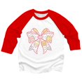 thumbnail image 4 of Toddler Girls' Long Sleeve Crew Neck Tee T-Shirt Easter Fashion Rabbit Printed T-Shirt Size 3-4T , Red, 4 of 4