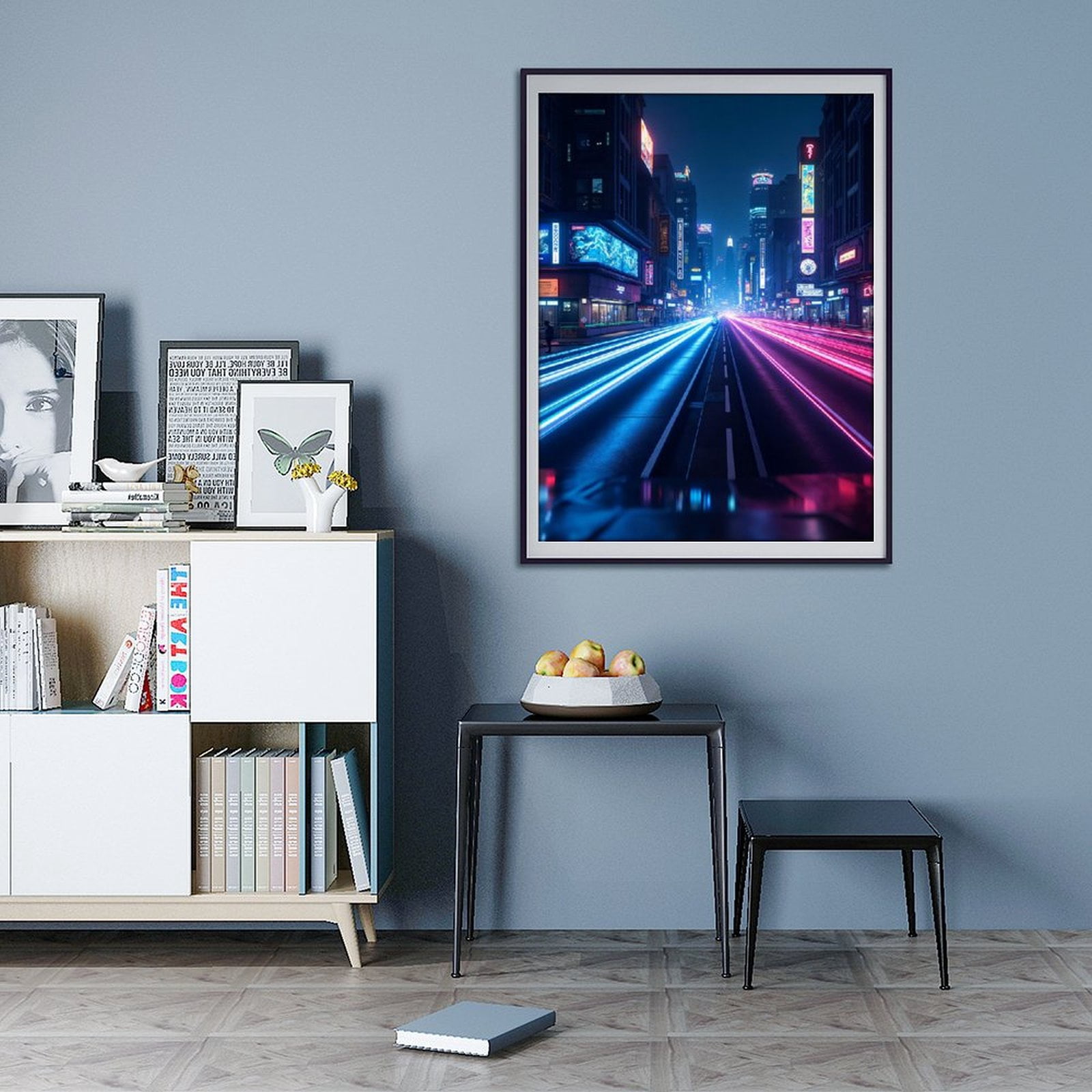 Diamond Art Kits for Adults - Cool Cyberpunk Cityscape Print No.98 5D Frameless Dimond Painting Kit for Adults Beginner, Round Diamond Kits for Home Wall Decor, Gift for Women