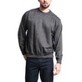 thumbnail image 5 of G-Style USA Men's Long Sleeve Solid Fleece Crewneck Sweatshirt MSC13126 - Charcoal - Large, 5 of 6