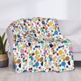 thumbnail image 3 of Yiaed Colorful Spots Print Blanket Throw Blanket Soft Cozy Flannel Blanket for Home Bed Sofa Couch Chair-40"x30", 3 of 6