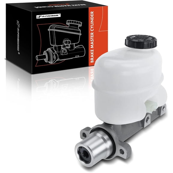 A-Premium Brake Master Cylinder with Reservoir and Cap Compatible with Ford and Lincoln Vehicles - For F-150 2004-2008,Mark LT 2006-2008 -Replaces 4L3Z-2140-AB, 4L3Z-2140-AB, 6L3Z-2140-A, 7L3Z 2140-A