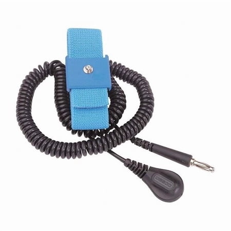 Desco Wrist Strap Silver Nylon W 6 Ft Cord 09070